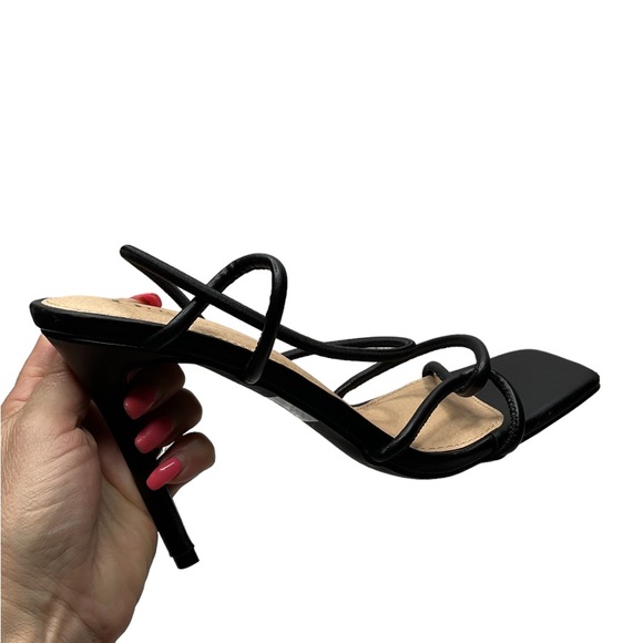 690-Olivia Ferragamo Women's Shoe Square Toe Strap Slingback Strappy Open Toe - Picture 1 of 8